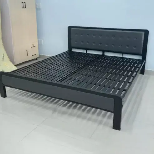 Giường Sắt DAKITA Sắt Hộp Vuông Bọc Nệm Giá Rẻ